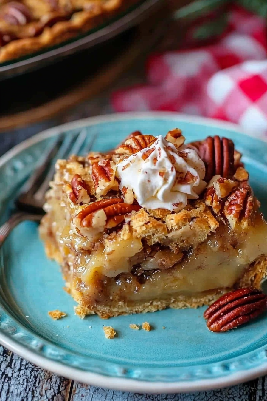 Mouthwatering Drunk Pecan Pie Bread Pudding !!