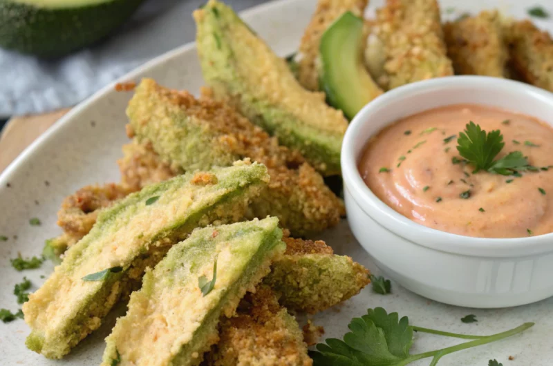 Crispy Healthy Baked Avocado Fries