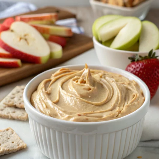 Easy Healthy Snacking Peanut Butter Yogurt Dip