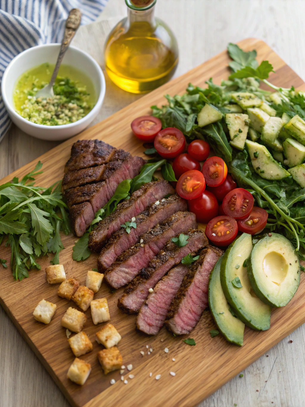 ingredients of Unbelievable Steak Salad